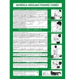 Plansze edukacyjne B/D Instrukcja Pierwszej Pomocy