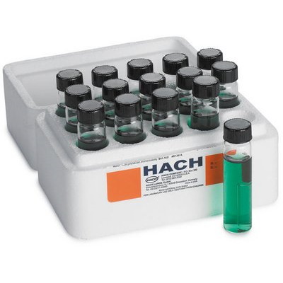 Podłoża gotowe do użycia Hach Probówki z zielenią brylantową i żółcią