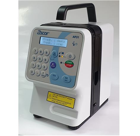 Pompy infuzyjne objętościowe weterynaryjne ASCOR MED AP31 VET