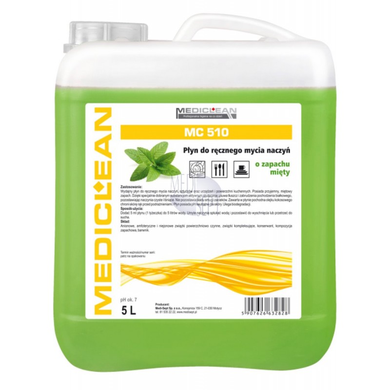Preparaty do manualnego mycia narzędzi Mediclean MC 510 Diament Mint