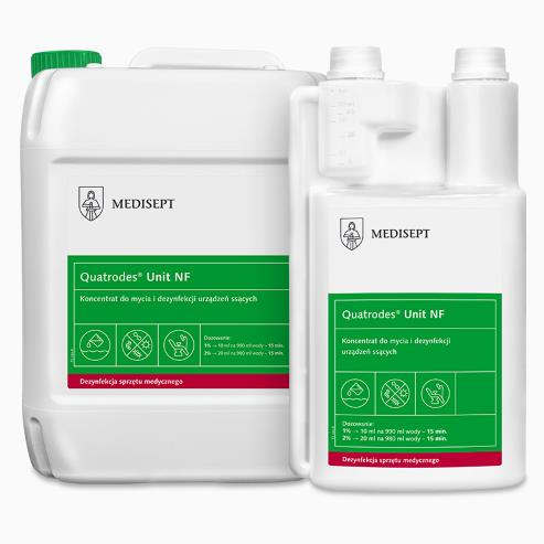 Preparaty do manualnej dezynfekcji narzędzi i wyrobów medycznych MEDISEPT Quatrodes Unit NF