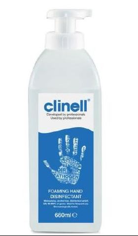 Preparaty do manualnej dezynfekcji powierzchni GAMA Healthcare Clinell Foaming Hand Disinfectant