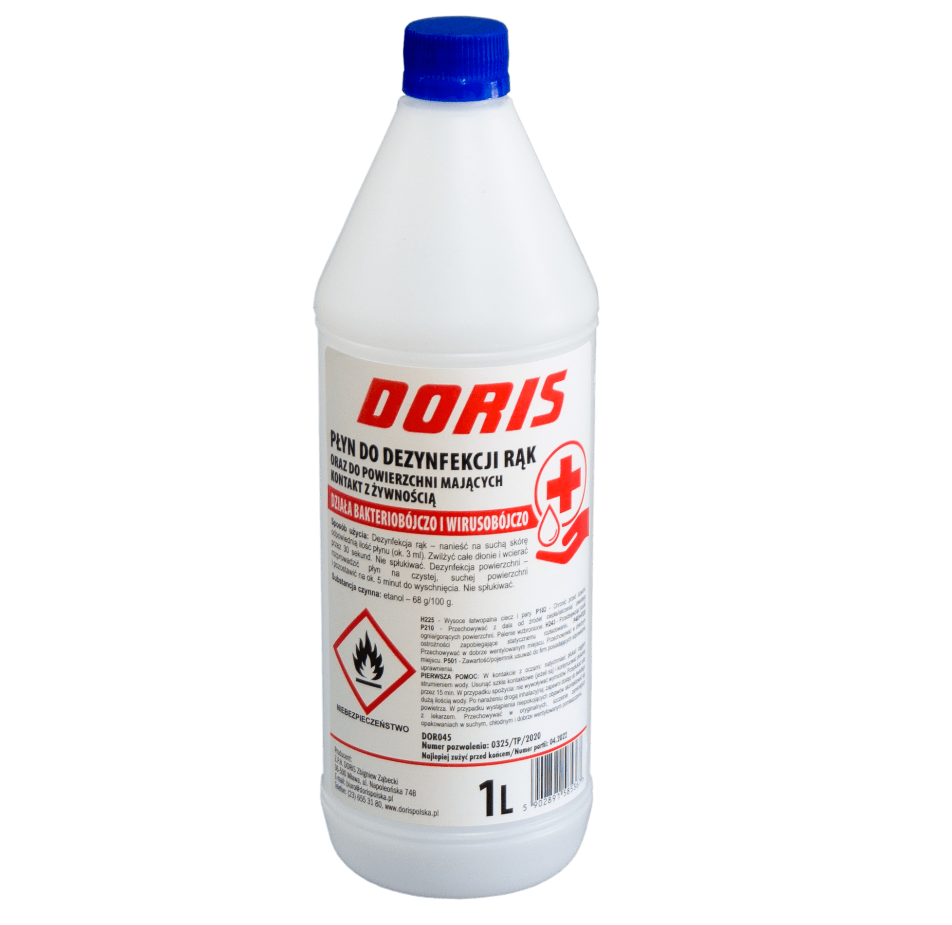 Preparaty do manualnej dezynfekcji powierzchni Doris Doris