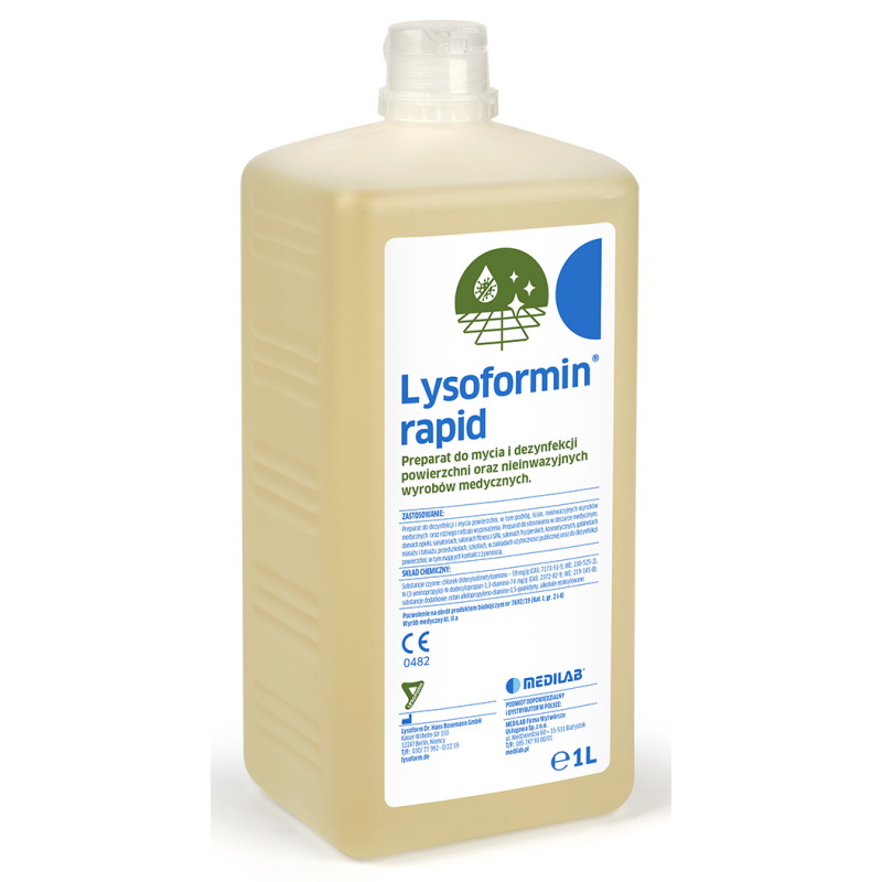 Preparaty do manualnej dezynfekcji powierzchni Lysoform Lysoformin rapid