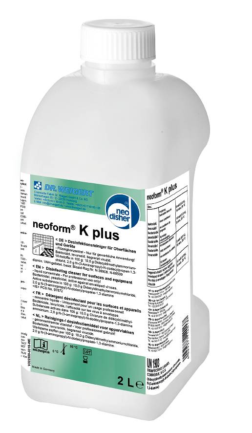 Preparaty do manualnej dezynfekcji powierzchni Dr. Weigert Neoform K plus