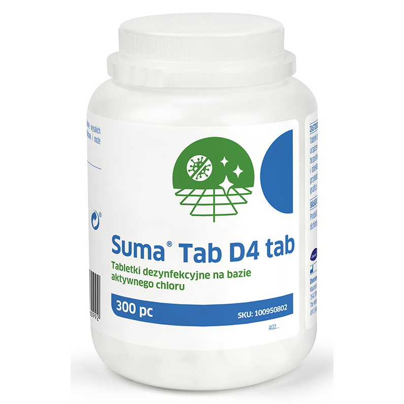 Preparaty do manualnej dezynfekcji powierzchni Diversey Suma Tab D4