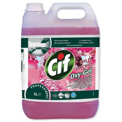 Preparaty myjące do podłóg, wykładzin i tapicerek Diversey Cif Professional Oxy-Gel WildOrchid
