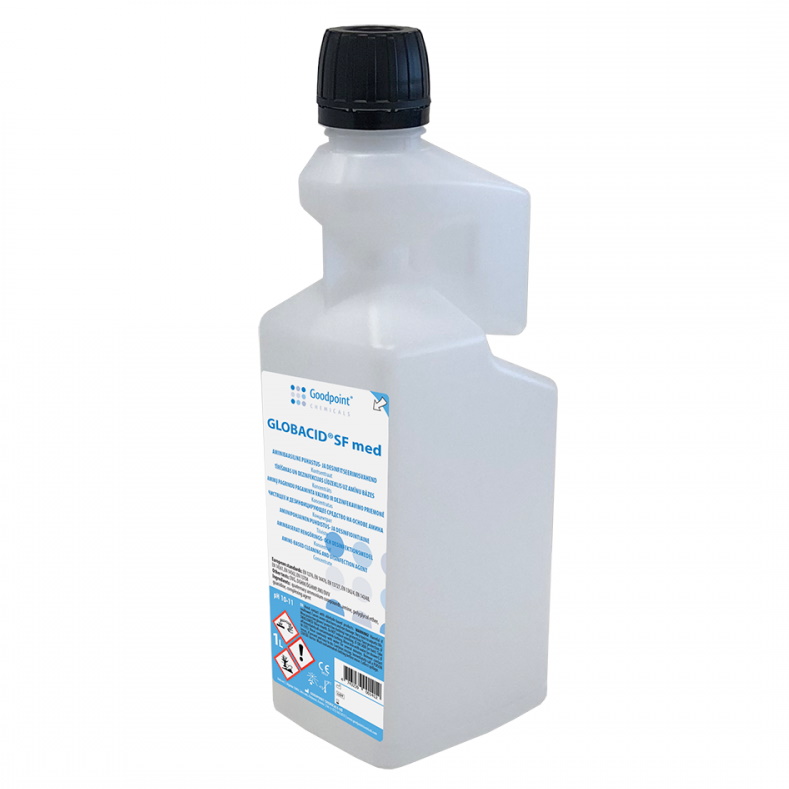 Preparaty myjące do powierzchni ponad podłogowych Goodpoint Chemicals Globacid SF med