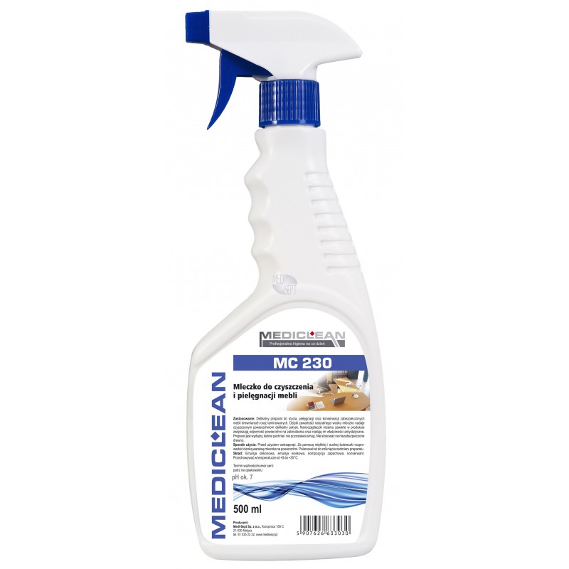 Preparaty myjące do powierzchni ponad podłogowych Mediclean MC 230 Wood Clean