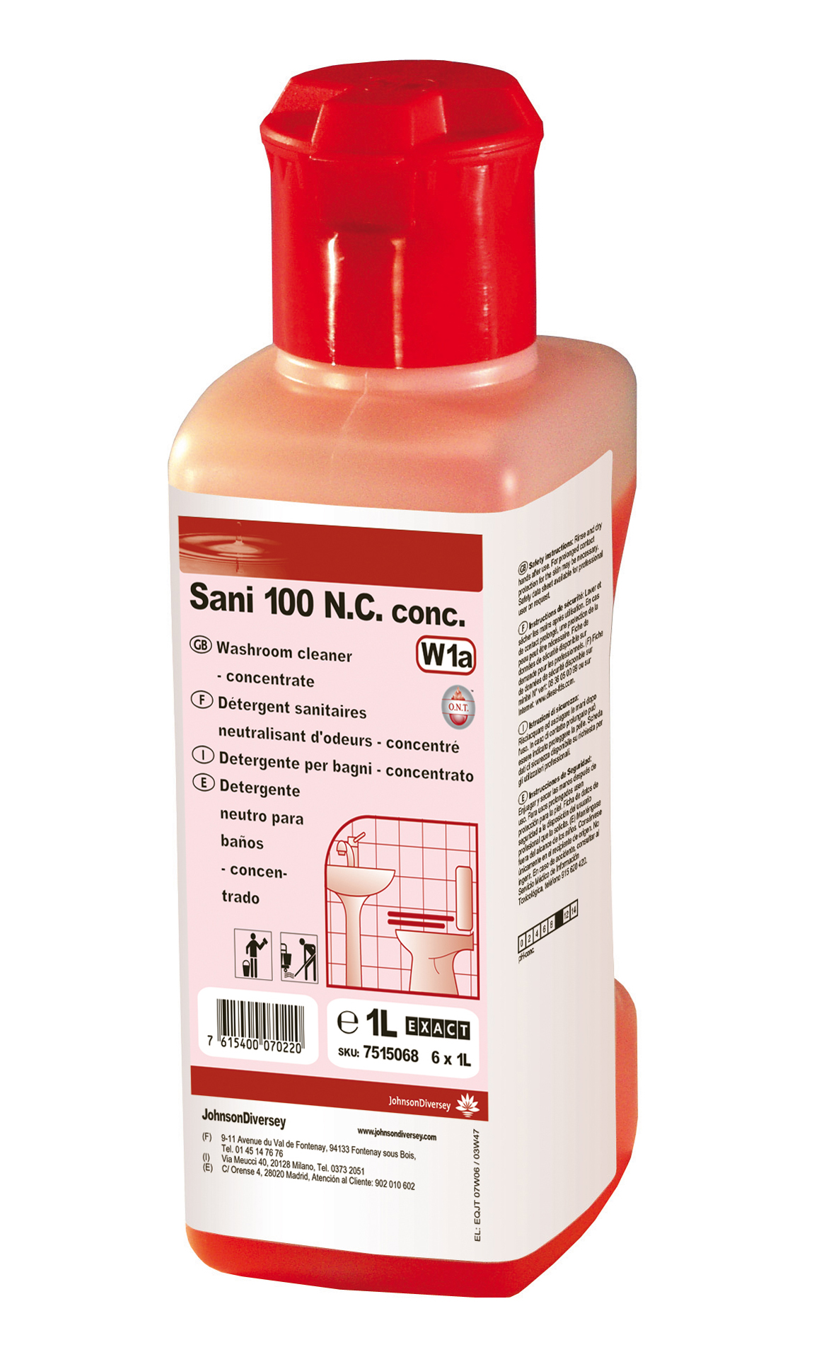 Preparaty myjące do sanitariatów Diversey TASKI Sani 100 N.C. conc db