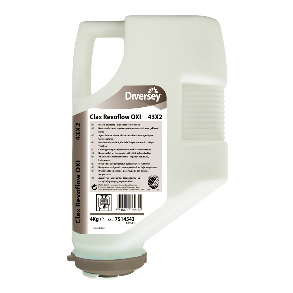 Preparaty wybielające Diversey CLAX REVOFLOW OXI 43X2