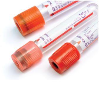 Probówki do zamkniętych systemów pobierania krwi Becton Dickinson Vacutainer (surowica)