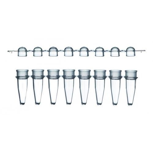 Probówki z tworzyw sztucznych LLG do PCR z wiekami w paskach