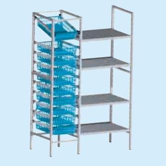 Regały medyczne Zarges Do komisjonowania głębokość 600 mm