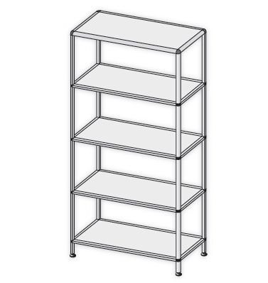 Regały medyczne TRIBO typ 7501