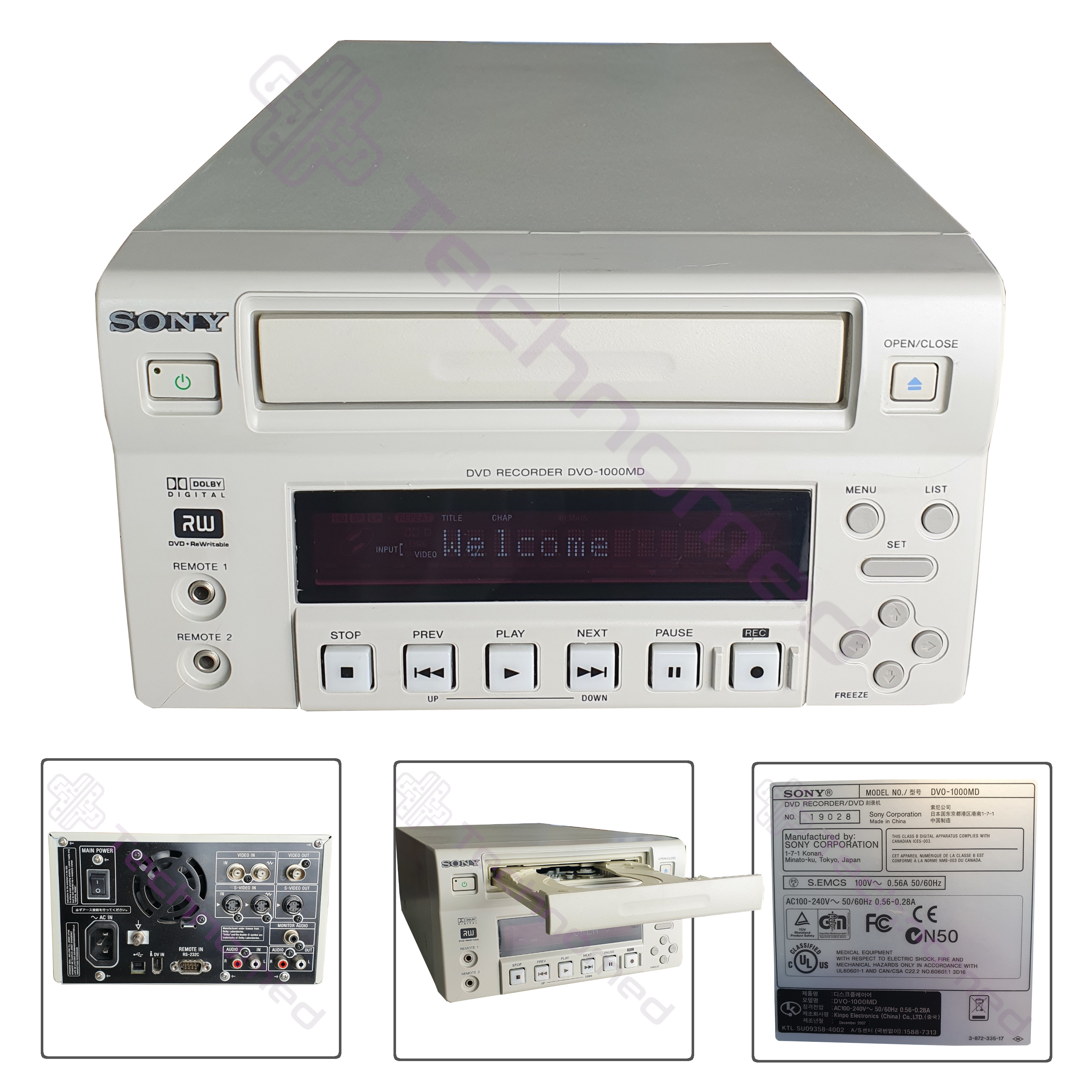 Rejestratory medyczne używane SONY DVO-1000 MD - Technomed używane