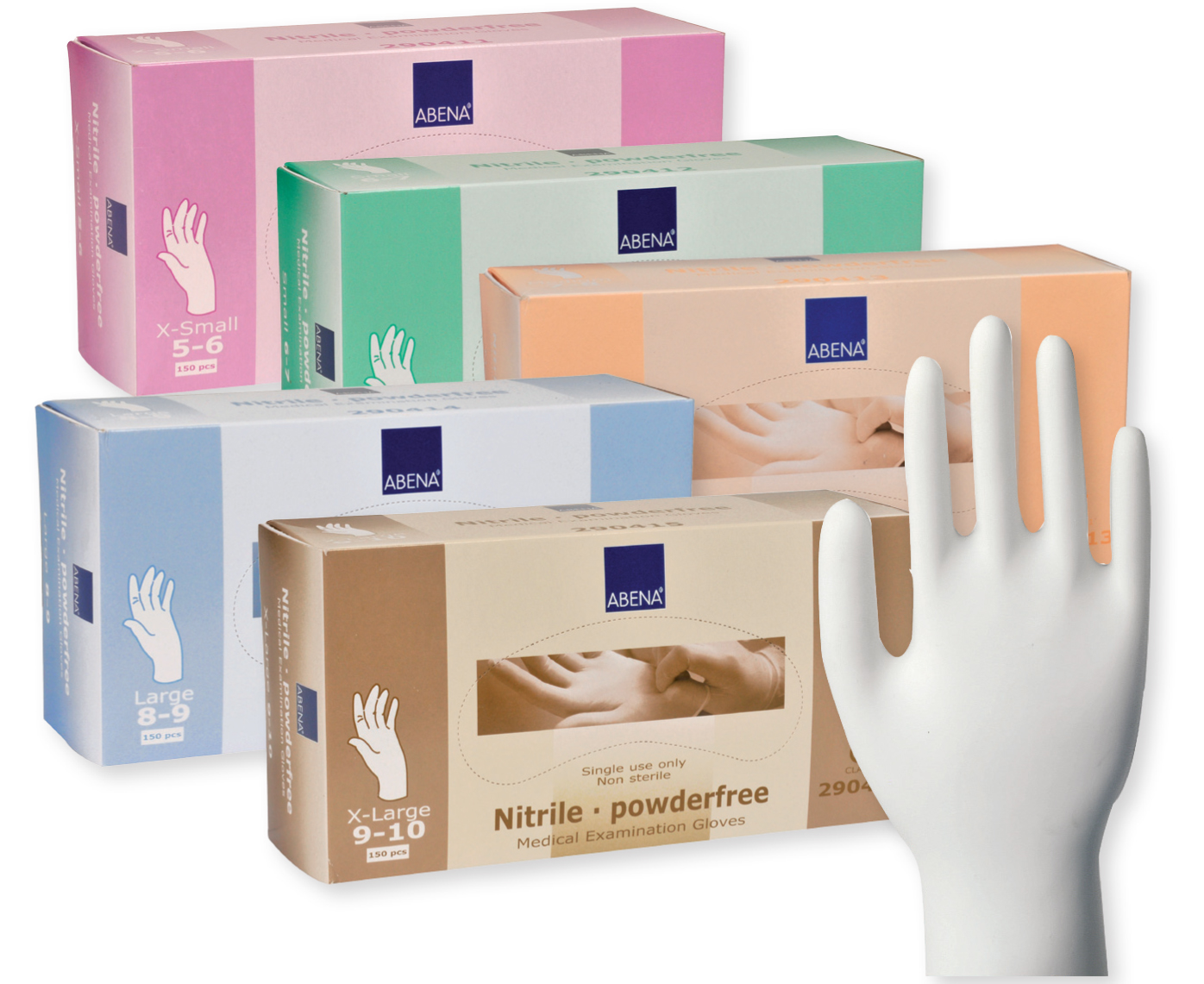 Rękawice medyczne Abena Hispi-Care Nitryl - Rękawice nitrylowe