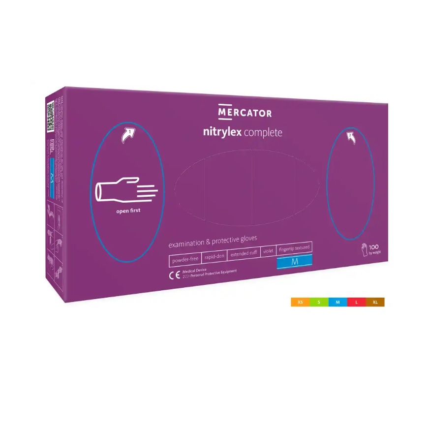 Rękawice medyczne Mercator Medical nitrylex complete