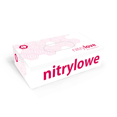 Rękawice medyczne Doman nitrylowe ,,NitryLove” niebieskie