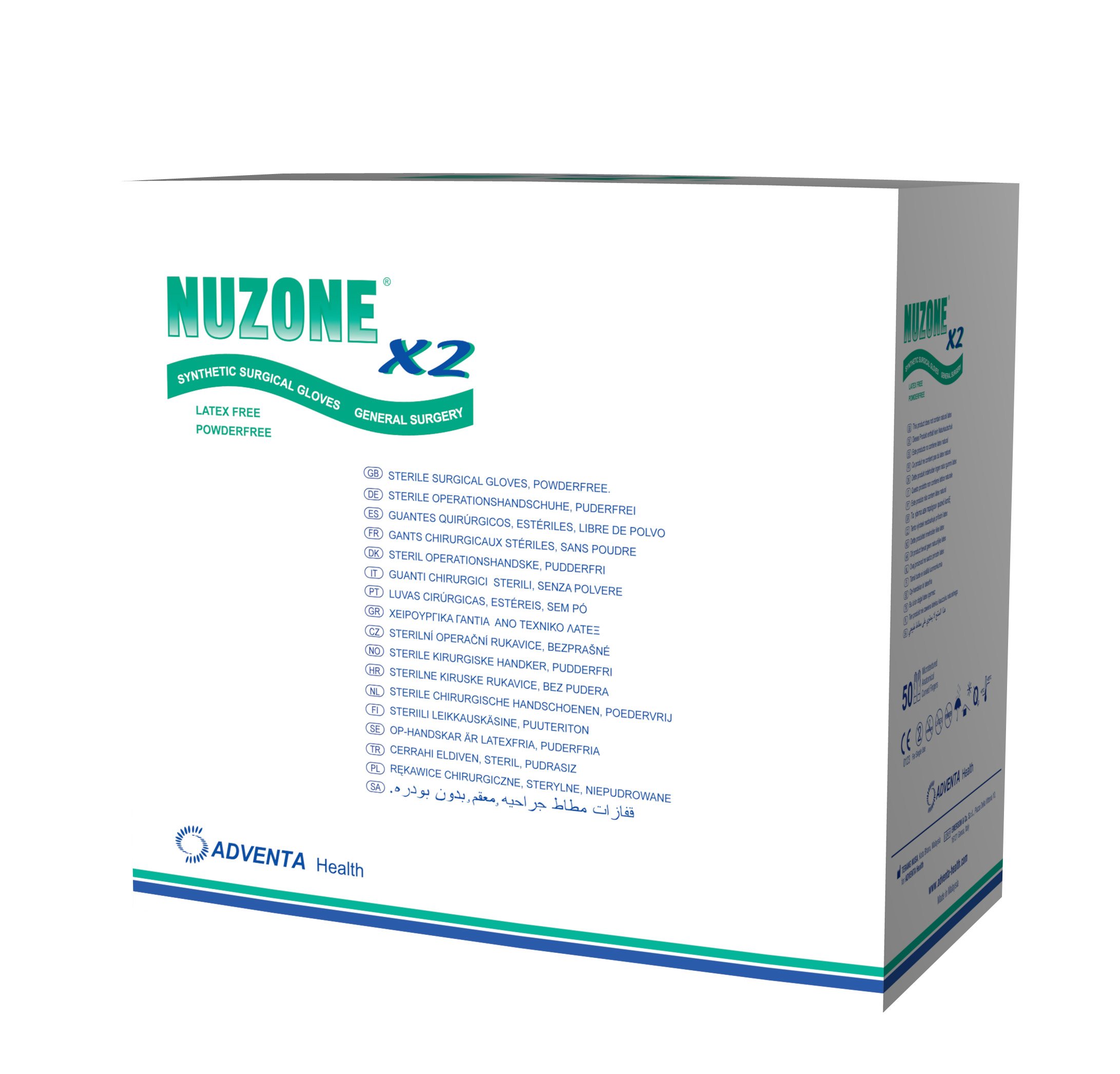 Rękawice medyczne Terang Nusa Nuzone x2