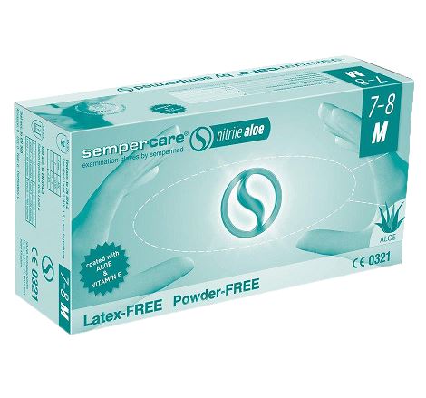 Rękawice medyczne Semperit/Sempermed Sempercare Nirtile Aloe