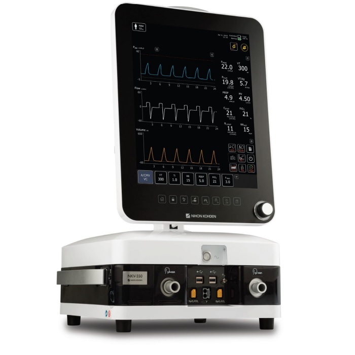 Respiratory stacjonarne dla dorosłych i dzieci Nihon Kohden NKV-550