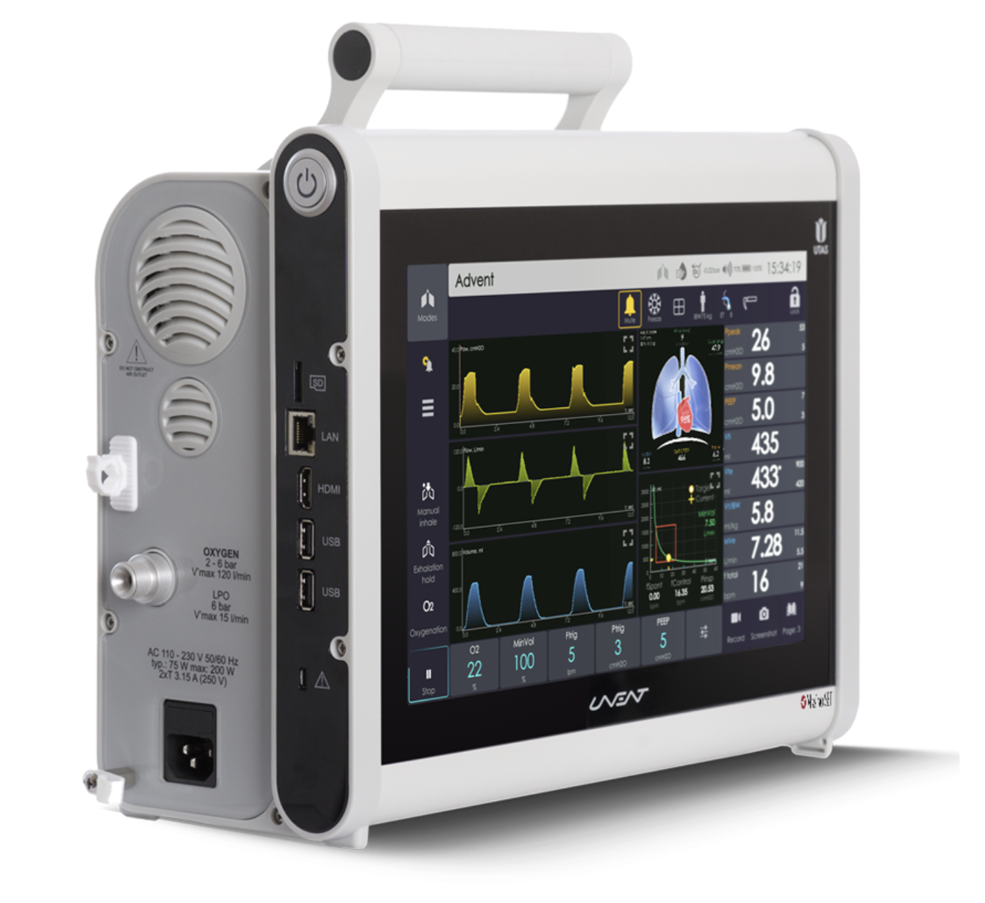 Respiratory transportowe UTAS UVENT-M-S