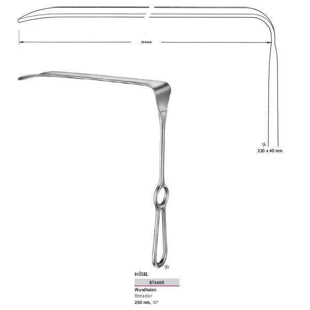 Rozwieracze / retraktory chirurgiczne B.Braun HÖSEL BT446R