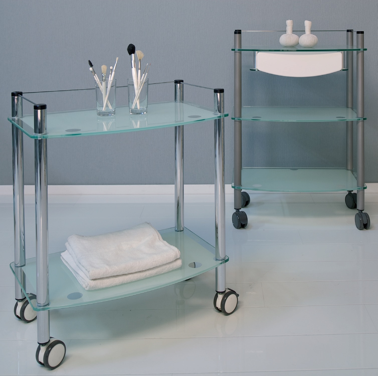 Stoliki kosmetyczne - asystory GHARIENI LAMICA GLASDECOR