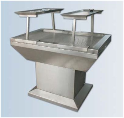 Stoły do selekcjonowania narządów Pathomed Stół do selekcjonowania narządów - wentylowany 1 m