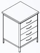 Szafki szufladowe FORMED SN4S/45