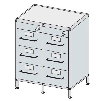 Szafy kartotekowe TRIBO typ 6201