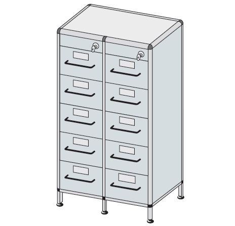 Szafy kartotekowe TRIBO typ 6203