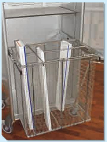 Szafy medyczne Zarges 920 880 Magazyn cewników wg normy ISO