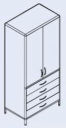 Szafy medyczne FORMED S2D/4S/60
