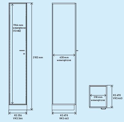 Szafy medyczne Zarges Szafa wysoka ISO 318