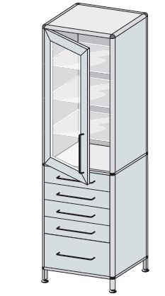 Szafy medyczne TRIBO typ 5205