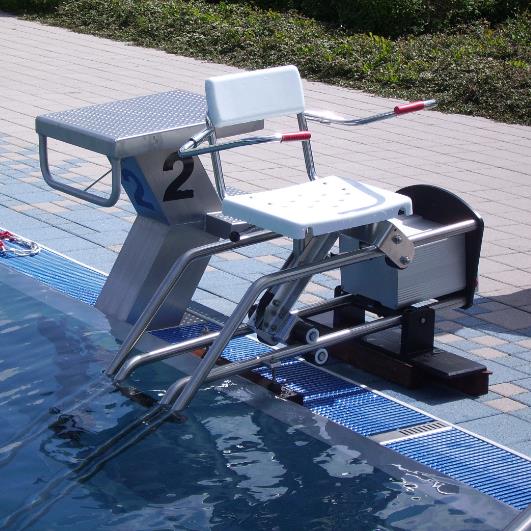 Szynowe podnośniki basenowe Hoyer Stairless