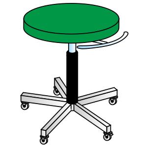 Taborety medyczne i laboratoryjne KLAROMED KL208 402