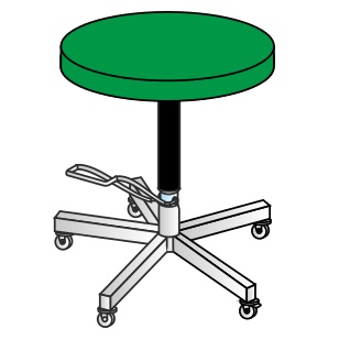 Taborety medyczne i laboratoryjne KLAROMED KL208 403
