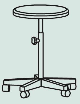 Taborety medyczne i laboratoryjne MALOW Stołek rehabilitacyjny STOREH