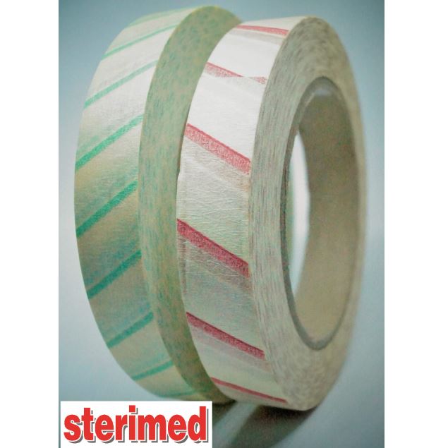 Testy chemiczne do sterylizacji parowej B/D Taśmy samoprzylepne z indykatorem