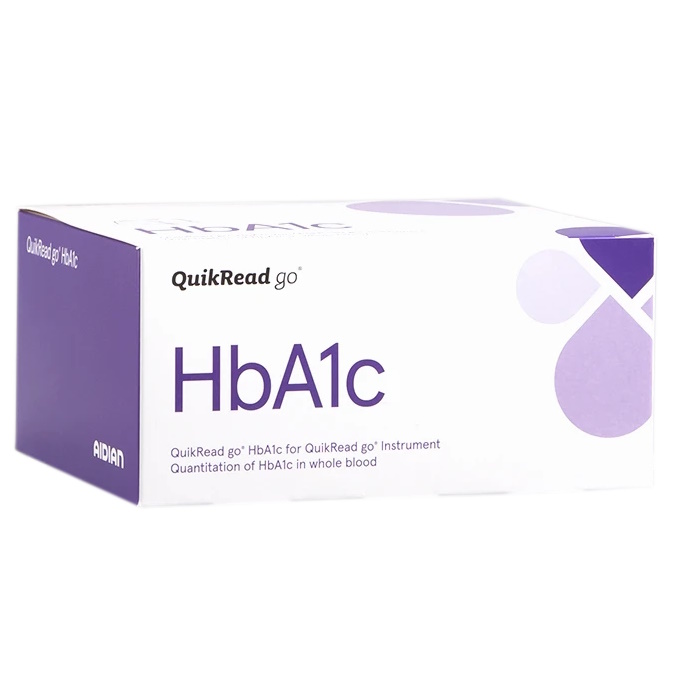 Testy do analizatorów, aparatów do CRP i STREP-A Aidian QuikRead go HbA1c
