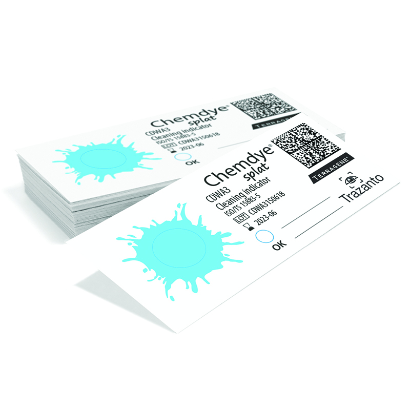 Testy do kontroli mycia w myjkach ultradźwiękowych Terragene CDWA3