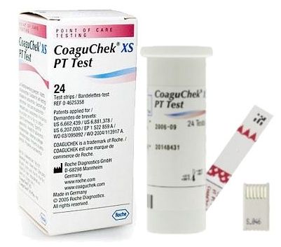 Testy paskowe do pomiaru czasu protrombinowego/PT/INR Roche CoaguChek XS PT Test