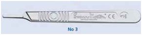Uchwyty (trzonki) do skalpeli i ostrzy chirurgicznych Swann-Morton Swann-Morton No 3