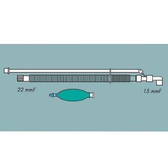 Układy oddechowe do aparatów do znieczulenia R-Vent Medikal Obwody modyfikowane Jackson Rees z linią świeżego gazu, trójdrożnym złączem Washington, zaworem upustowym i workiem oddechowym