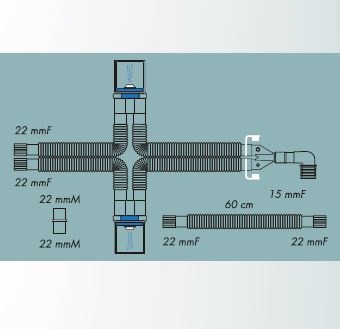 Układy oddechowe do respiratorów R-Vent Medikal Obwody do respiratorów z odgałęzieniem do nawilżania nieaktywnego