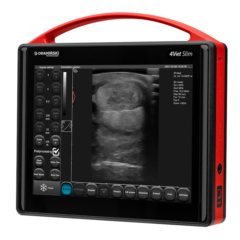 Ultrasonografy wielonarządowe weterynaryjne - USG DRAMIŃSKI 4VET slim