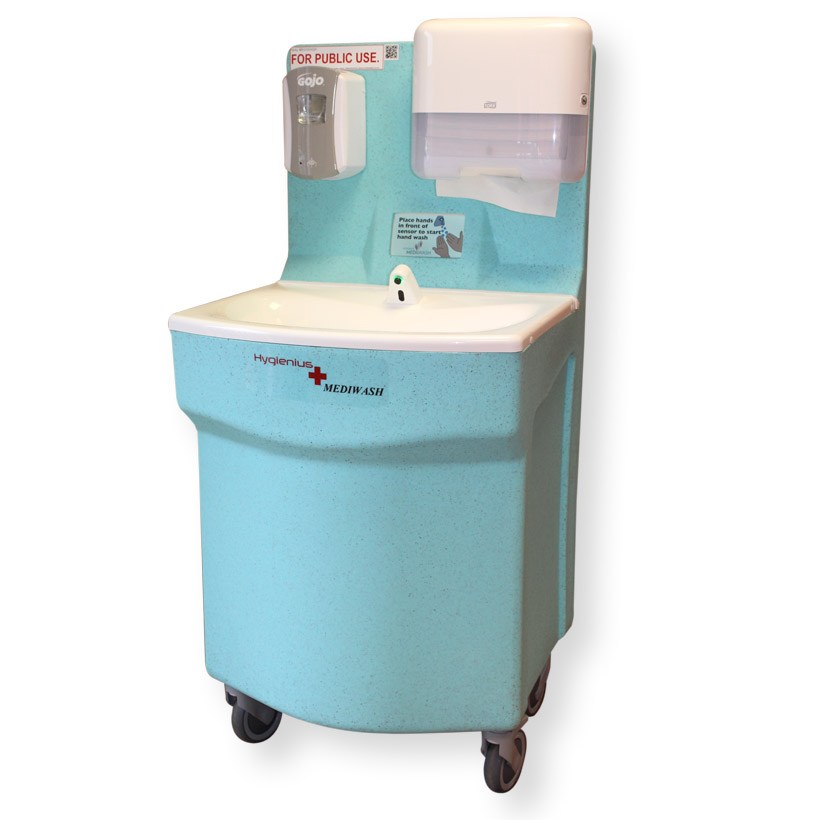 Umywalki mobilne do mycia rąk i skóry TEAL Hygienius MediWash